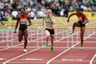 Sally Pearson beats Danielle Carruthers in the 100 metres Hurdles, 2011 Aviva London Grand Prix
